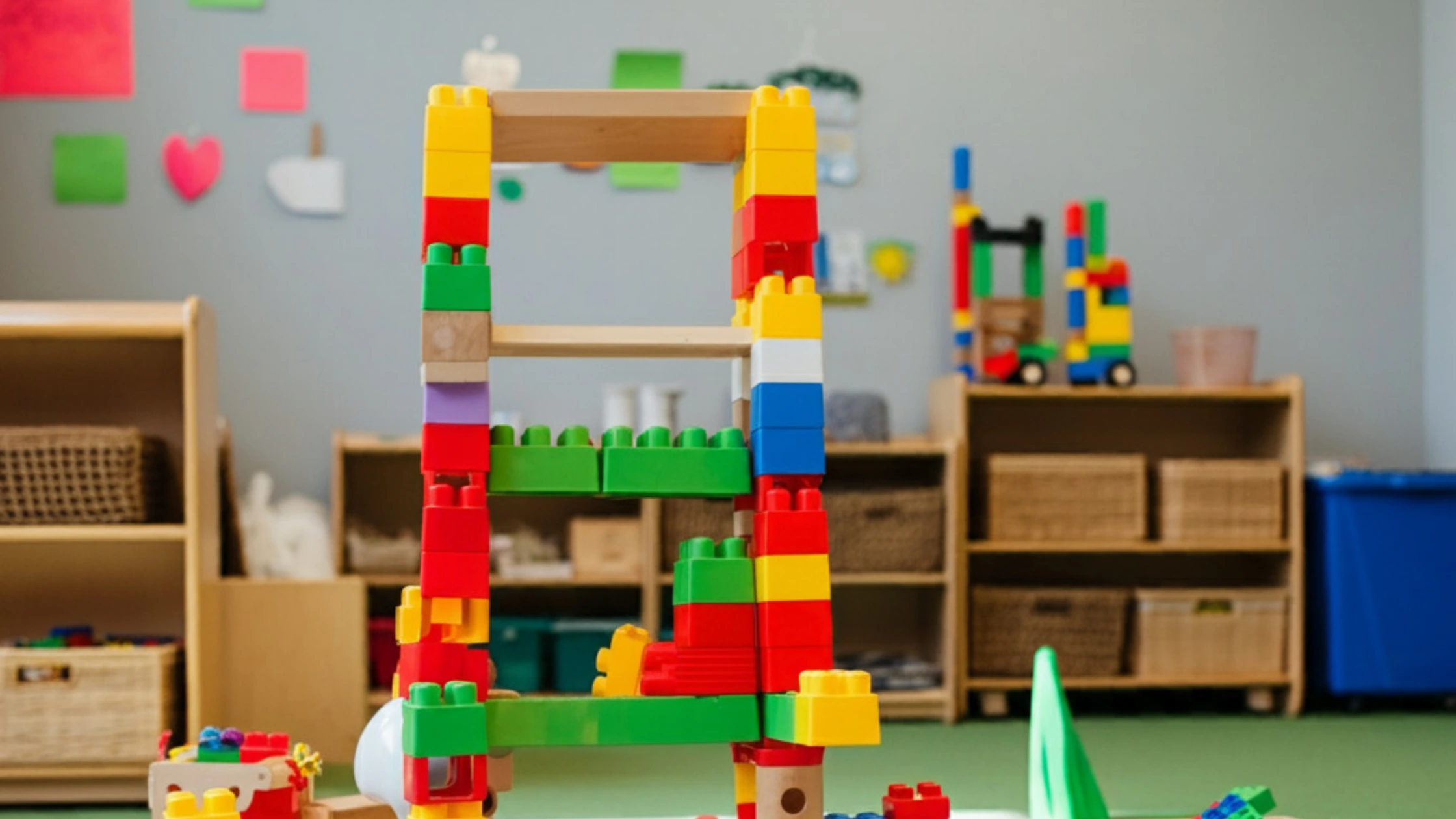 A LEGO tower